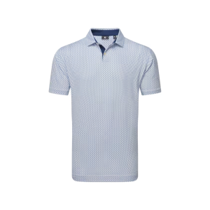 FJ Irongate Print Lisle POLO White / Navy