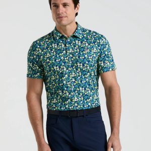 ORIGINAL PENGUIN Pete's Coconut Caddy Golf Polo Shirt / Galaxy Blue