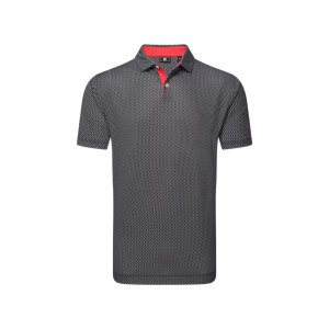 FJ Irongate Print Lisle POLO Black / White