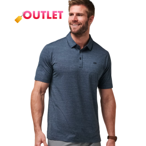 Travis Mathew THE HEATER POLO / Vintage Indigo/Black