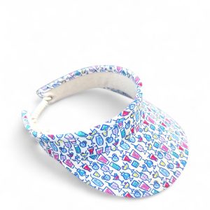 LAMPRELLE TELEPHONE WIRE VISOR PRINTED/COCKTAIL