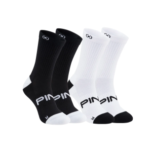 PING Men's Crew Socks (2 pair pack) - Black/White