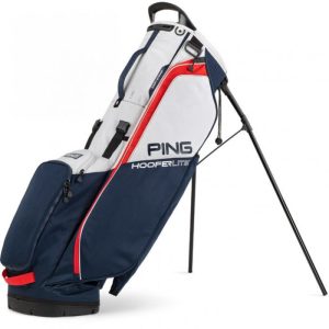 PING Hoofer Lite STAND BAG NAVY/PLATINUM/RED
