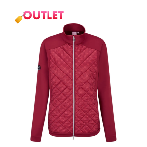 Ping Ashlynn Ladies Hybrid Fleece Jacket / Tibetan Red Multi