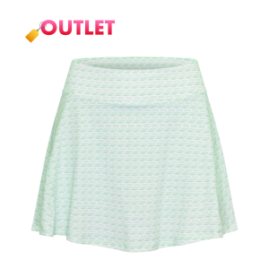 ROHNISCH LADIES LUNA LONG GOLF SKORT / GREEN ASH MONOGRAM