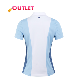 J Lindeberg Evelina Colorblock Short Sleeve /BLUE